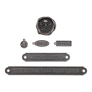 Tim Holtz - Idea Ology - Metalletiketten "Word Plaques + Tags"