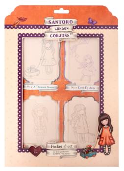 Studio Light Gorjuss - Pocket Sheet for Cling Stamps no. 9-12