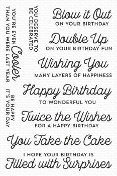 My Favorite Things Stempelset "Twice the Wishes" Clear Stamps