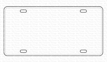 My Favorite Things - Stanzschablone "Vanity License Plate" Die-namics