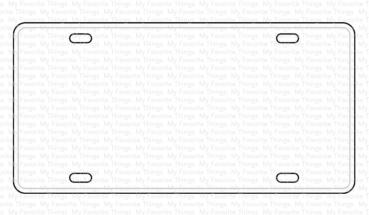 My Favorite Things - Stanzschablone "Vanity License Plate" Die-namics