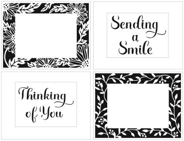 The Crafters Workshop - Layered Schablone 8x11 Inch "Vines Frames" Stencil