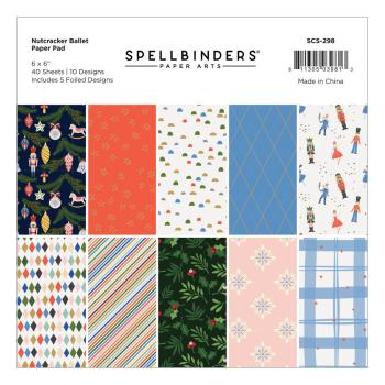 Spellbinders - Designpapier "Nutcracker Ballet" Paper Pack 6x6 Inch - 40 Bogen