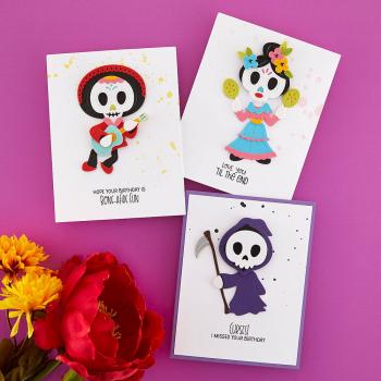 Spellbinders - Stempelset "Dancin' Halloween Sentiments" Clear Stamps