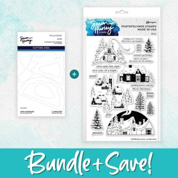 Spellbinders - Stempelset & Stanzschablone "Winter Wonderland" Clear Stamps & Dies Design by Simon Hurley