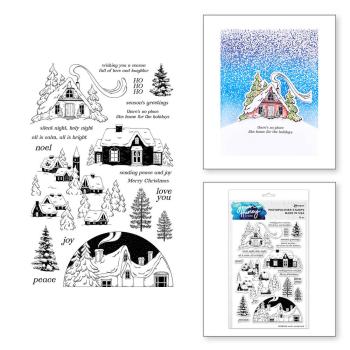 Spellbinders - Stempelset & Stanzschablone "Winter Wonderland" Clear Stamps & Dies Design by Simon Hurley