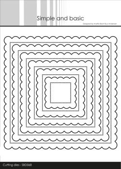 Simple and Basic - Stanzschablone "Scalloped Squares" Dies