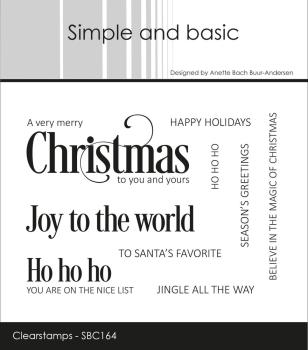 Simple and Basic - Stempelset "Merry Christmas" Clear Stamps