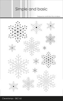 Simple and Basic - Stempelset "Snowflake Background" Clear Stamps