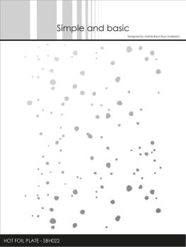 Simple and Basic - Hot Foil Plate "Diffuse Splashes"
