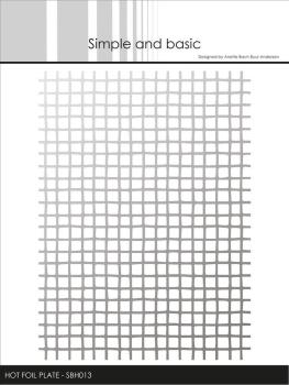 Simple and Basic - Hot Foil Plate "Diffuse Squares"