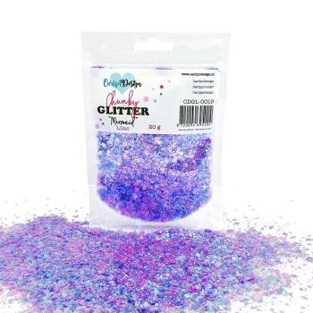 Carlijn Design - Glitzermischung "Mermaid Lilac" Chunky Glitter 20g