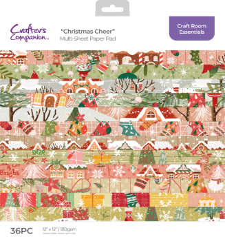 Crafters Companion - Designpapier "Christmas Cheer " Paper Pack 12x12 Inch - 36 Bogen