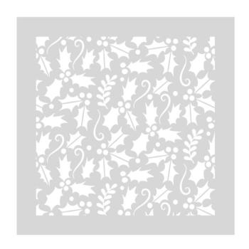 Crafters Companion - Schablone "Holly Jolly Christmas" Stencil