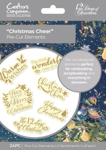 Crafters Companion - Stanzteile "Christmas Cheer" Pre-cut Elements
