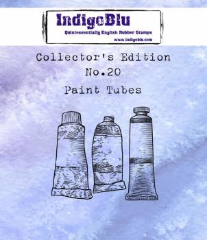 IndigoBlu - Gummistempel "Paint Tubes" Rubber Stamp