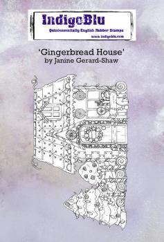 IndigoBlu - Gummistempel "Gingerbread House" A6 Rubber Stamp