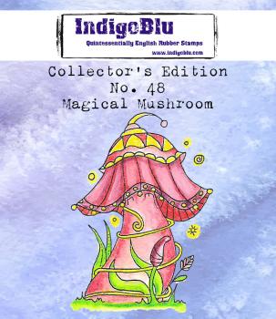 IndigoBlu - Gummistempel "Magical Mushroom" Rubber Stamp