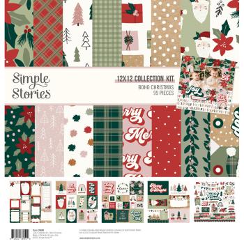 Simple Stories - Collections Kit "Boho Christmas" 12 Bogen Designpapier