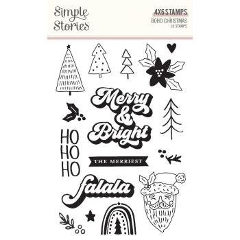 Simple Stories - Stempelset "Boho Christmas" Clear Stamps 