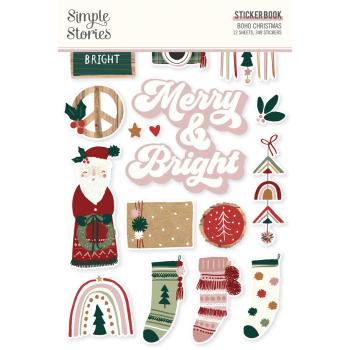Simple Stories - Aufkleber "Boho Christmas" Sticker Book