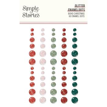 Simple Stories - Enamel Dots "Glitter" 60 Stück 
