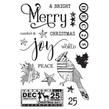 Preview: Simple Stories - Stempelset "Vintage 'Tis The Season" Clear Stamps 