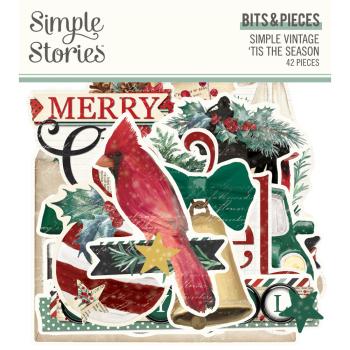 Simple Stories - Stanzteile "Vintage 'Tis The Season" Bits & Pieces 