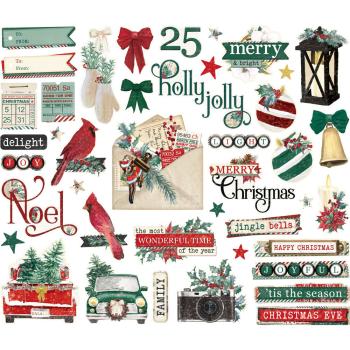 Simple Stories - Stanzteile "Vintage 'Tis The Season" Bits & Pieces 