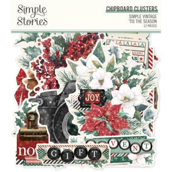 Simple Stories - Stanzteile "Vintage 'Tis The Season " Die Cuts