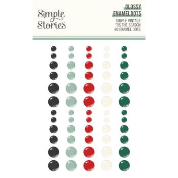 Simple Stories - Enamel Dots "Glossy" 60 Stück 