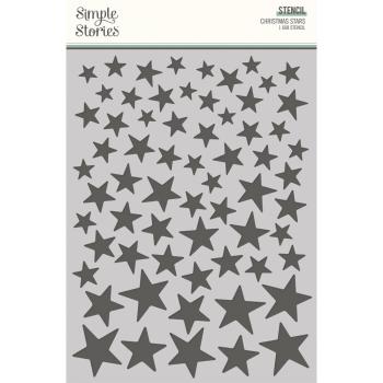 Simple Stories - Schablone 6x8 Inch "Chrsitmas Stars" Stencil