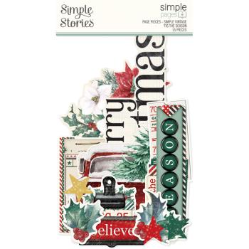 Simple Stories - Stanzteile "Vintage 'Tis The Season" Pages Pieces