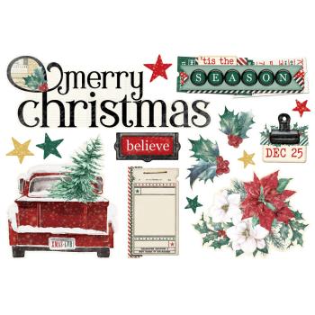 Simple Stories - Stanzteile "Vintage 'Tis The Season" Pages Pieces