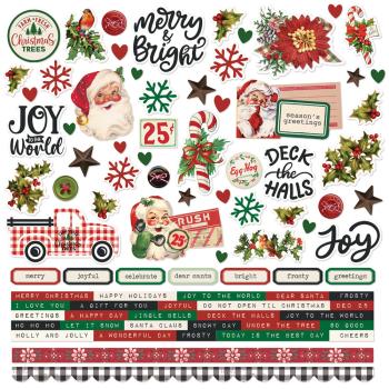 Simple Stories - Aufkleber "Simple Vintage Dear Santa" Cardstock Sticker 