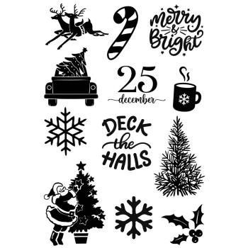 Preview: Simple Stories - Stempelset "Simple Vintage Dear Santa" Clear Stamps 