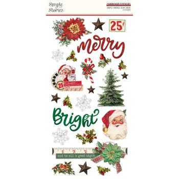Simple Stories - Aufkleber "Simple Vintage Dear Santa" Chipboard Sticker 