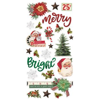 Simple Stories - Aufkleber "Simple Vintage Dear Santa" Chipboard Sticker 