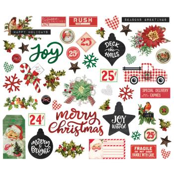 Simple Stories - Stanzteile "Simple Vintage Dear Santa" Bits & Pieces 