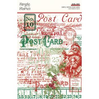 Simple Stories - Transfer Sticker "Simple Vintage Dear Santa" Rub Ons