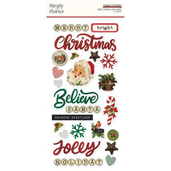 Simple Stories - Aufkleber "Simple Vintage Dear Santa" Foam Sticker