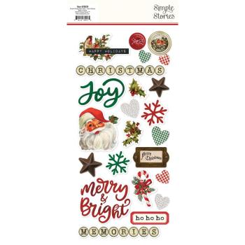 Simple Stories - Aufkleber "Simple Vintage Dear Santa" Foam Sticker