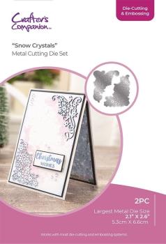Crafters Companion - Schneide & Prägefolder "Snow Crystals" Cut & Emboss Folder