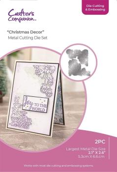 Crafters Companion - Schneide & Prägefolder "Christmas Decor" Cut & Emboss Folder