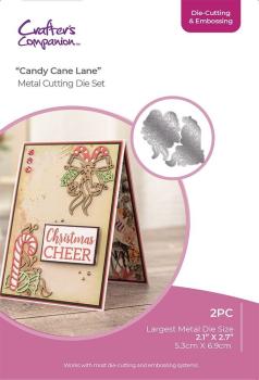 Crafters Companion - Schneide & Prägefolder "Candy Cane Lane" Cut & Emboss Folder