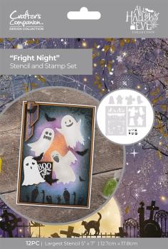 Crafters Companion -Fright Night - Stempel & Stencil
