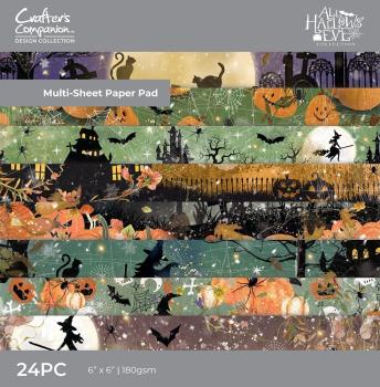 Crafters Companion - Designpapier "All Hallows Eve" Paper Pack 6x6 Inch - 24 Bogen