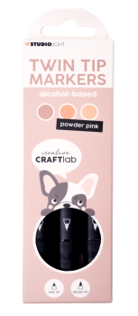 Creative Craft Lab - Studio Light - Alkoholmarker "Powder Pink" Twin Tip Markers
