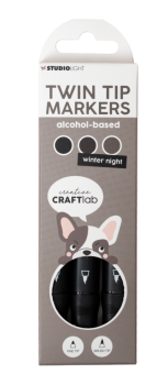 Creative Craft Lab - Studio Light - Alkoholmarker "Winter Night" Twin Tip Markers