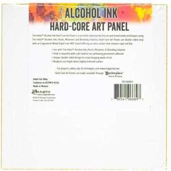Ranger - Tim Holtz - alcohol in hard-core art panel 